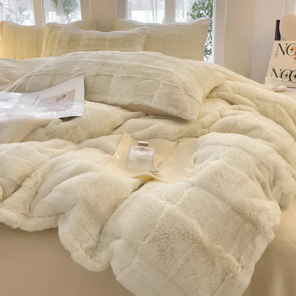 Ultra-Zachte Fleece Dekbedovertrek 155x220 – Gezellige & Warme Beddengoed voor Alle Seizoenen