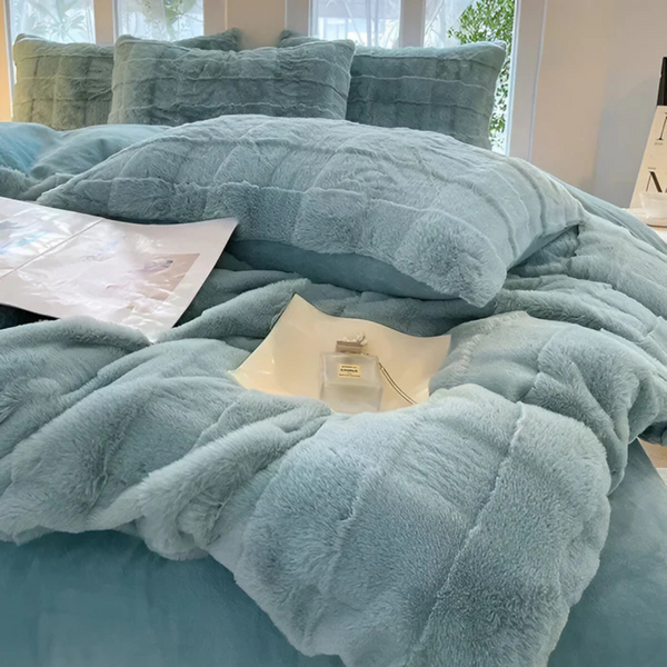 Ultra-Zachte Fleece Dekbedovertrek 155x220 – Gezellige & Warme Beddengoed voor Alle Seizoenen