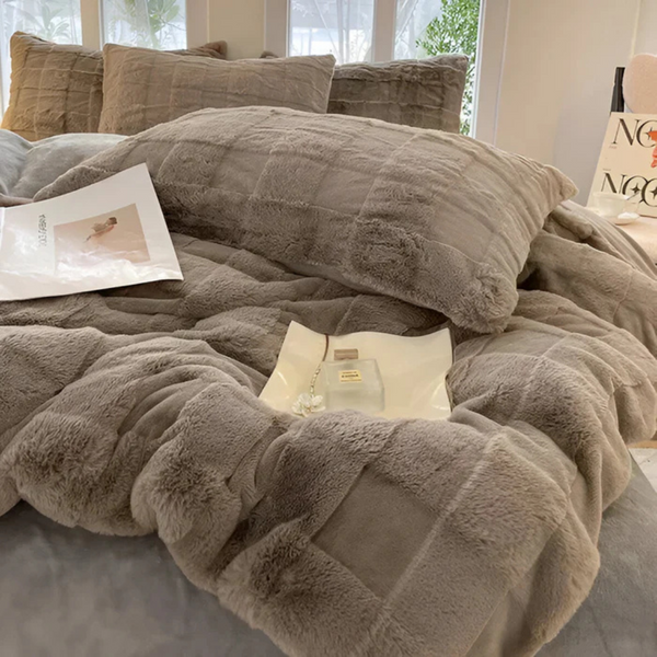 Ultra-Zachte Fleece Dekbedovertrek 155x220 – Gezellige & Warme Beddengoed voor Alle Seizoenen