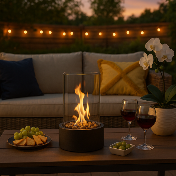 CozyFlame Draagbare Tafelhaard – Binnen & Buiten Decoratieve Open Haard