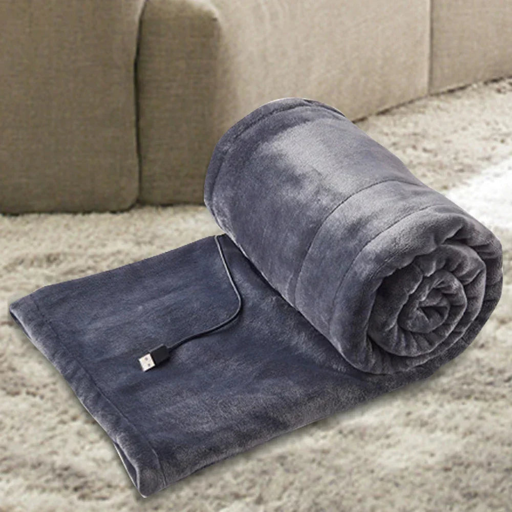 CozyHeat Elektrische Deken met USB-aansluiting – Zacht, Draagbaar en Instelbare Warmte