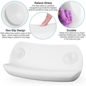 CozySoak Ergonomisch Badkussen – Nacken- & Hoofdsteun voor Ultieme Ontspanning