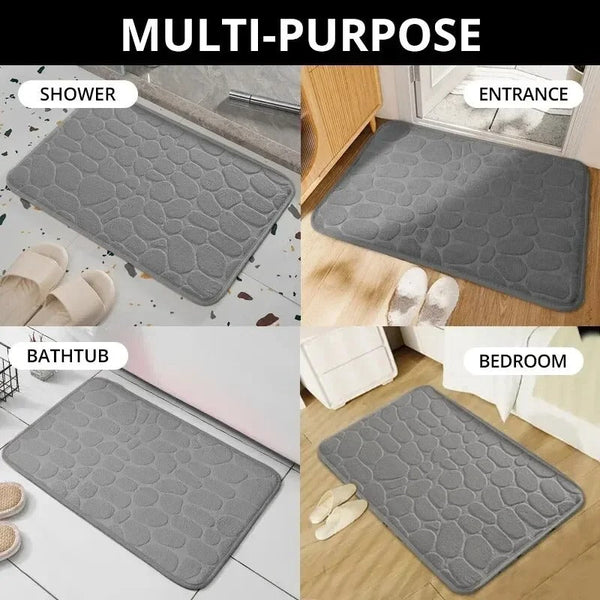 CozyStone Memory Foam Antislip Tapijtmat 60x90 cm – Zachte Vloermat voor Badkamer, Woonkamer & Slaapkamer