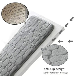 CozyStone Memory Foam Antislip Tapijtmat 60x90 cm – Zachte Vloermat voor Badkamer, Woonkamer & Slaapkamer