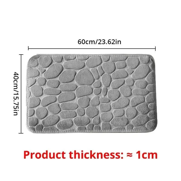 CozyStone Memory Foam Antislip Tapijtmat 60x90 cm – Zachte Vloermat voor Badkamer, Woonkamer & Slaapkamer