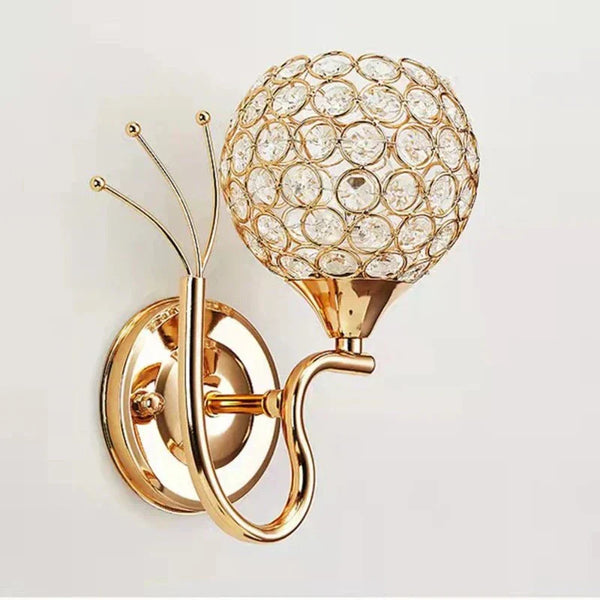 Crystal LED Wandlamp met Globe Design  Moderne Decoratieve Verlichting voor Woonkamer Slaapkamer