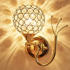 Crystal LED Wandlamp met Globe Design  Moderne Decoratieve Verlichting voor Woonkamer Slaapkamer