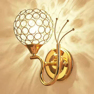 Crystal LED Wandlamp met Globe Design  Moderne Decoratieve Verlichting voor Woonkamer Slaapkamer