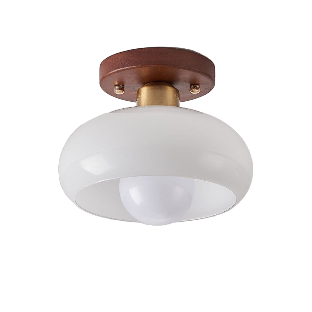 Klassieke Witte Vintage Plafondlamp – Elegante Verlichting voor Hal & Woonkamer