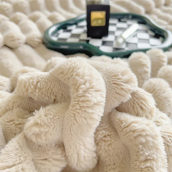 Zachte & Warme Fleece Deken – Gezellige Geruite Plaid voor Herfst & Winter