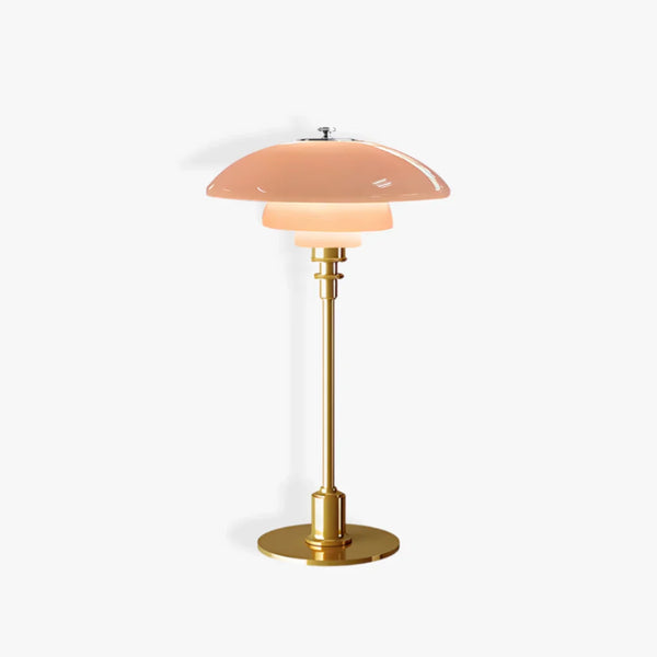 Moderne Deense Tafellamp – Metaal & Glas LED Verlichting voor Thuis