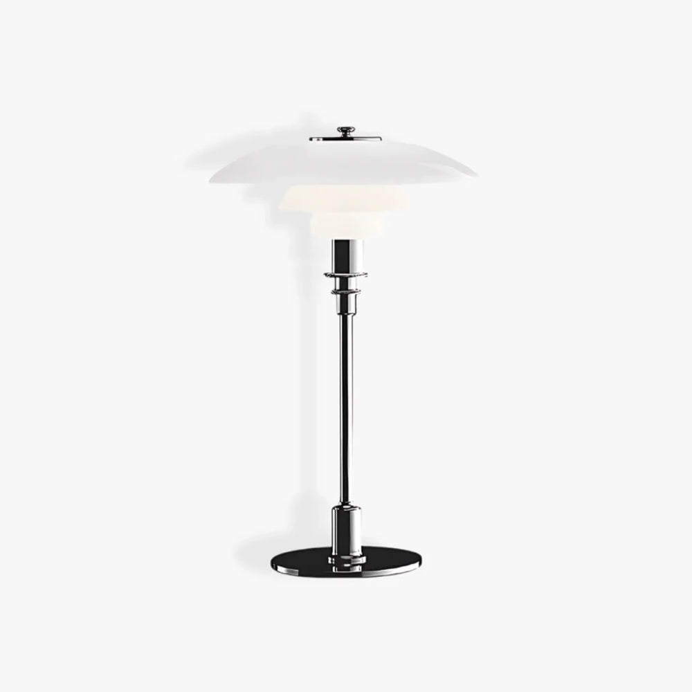 Moderne Deense Tafellamp – Metaal & Glas LED Verlichting voor Thuis