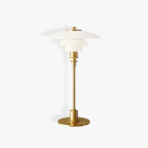Moderne Deense Tafellamp – Metaal & Glas LED Verlichting voor Thuis