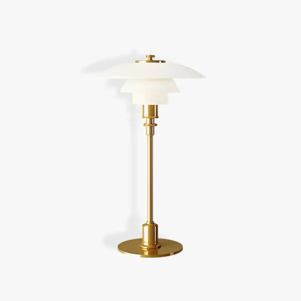 Moderne Deense Tafellamp – Metaal & Glas LED Verlichting voor Thuis