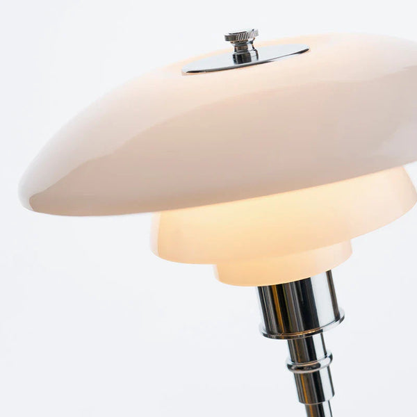 Moderne Deense Tafellamp – Metaal & Glas LED Verlichting voor Thuis