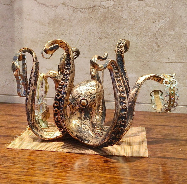 Decoratieve Octopusvormige Houder voor Bekers en Accessoires  Nautische Woondecoratie
