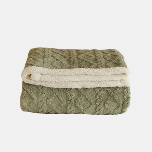 Dubbel Laags Winter Deken van Wol en Fleece voor Ultiem Comfort en Stijl