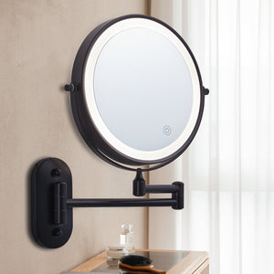 Dubbelzijdige LED Make up Spiegel  Wandspiegel voor Badkamer  Kaptafel