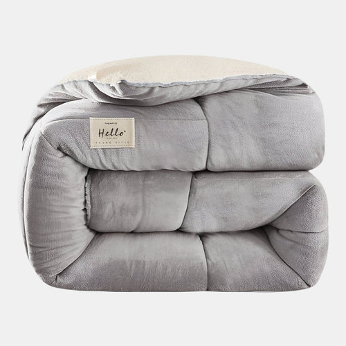 Dobbelzijdig Slaapkamerdeken in Melkfluweel  Lamswol  Gezellig  Warm Beddengoed voor Ultiem Comfort