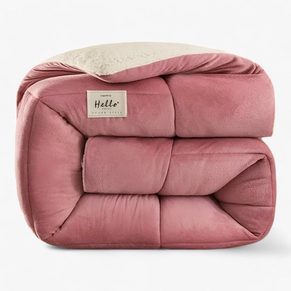 Dobbelzijdig Slaapkamerdeken in Melkfluweel  Lamswol  Gezellig  Warm Beddengoed voor Ultiem Comfort