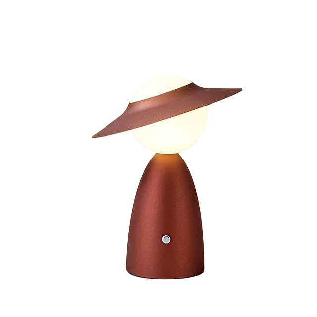 Draadloze LED Tafellamp met Gebogen Frame – Moderne Dimbare Sfeerverlichting