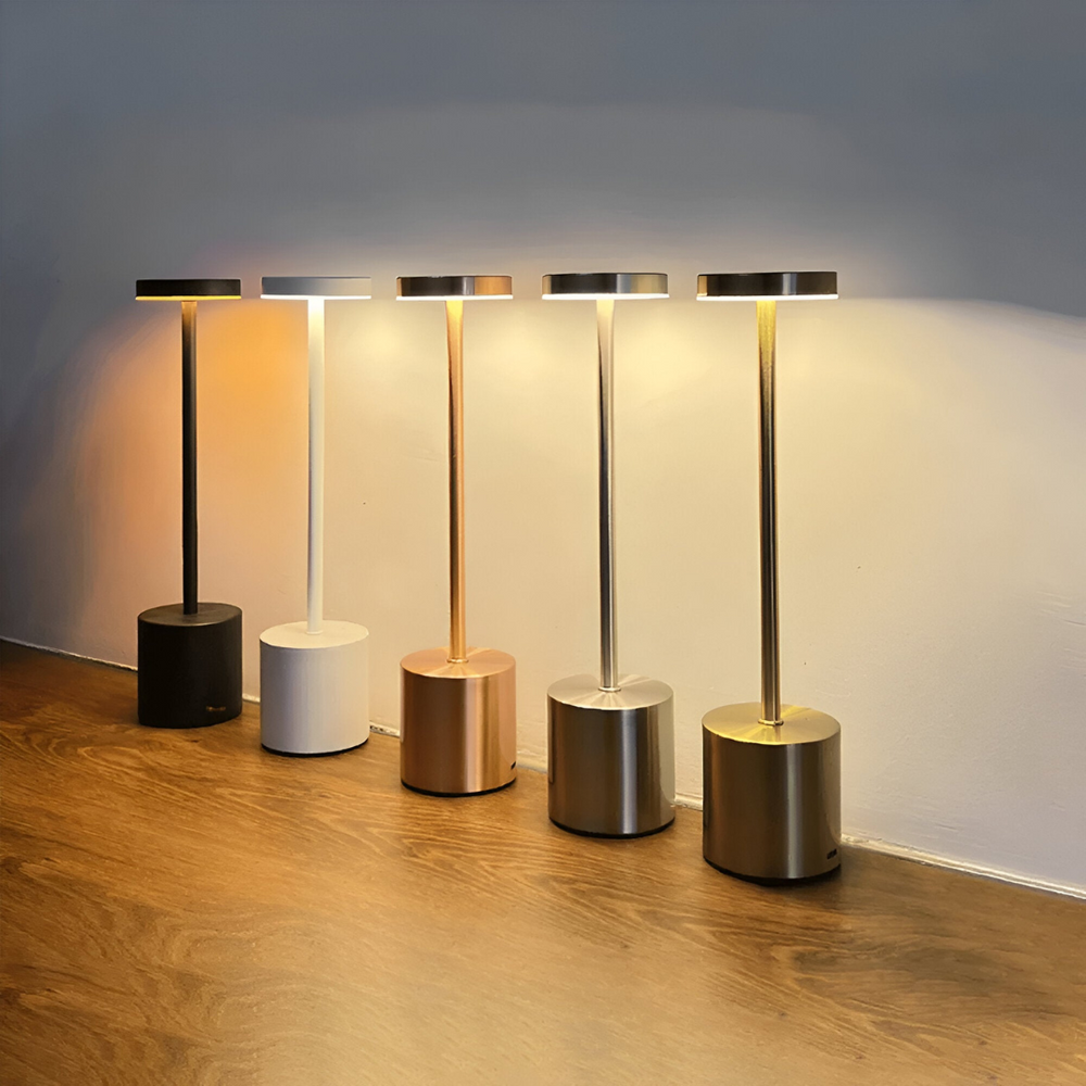Draadloze Oplaadbare Retro Tafellamp – LED Touch Dimbare Verlichting voor Huis & Terras