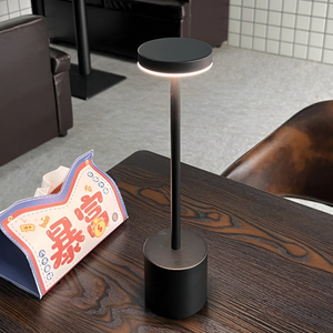 Draadloze Oplaadbare Retro Tafellamp – LED Touch Dimbare Verlichting voor Huis & Terras