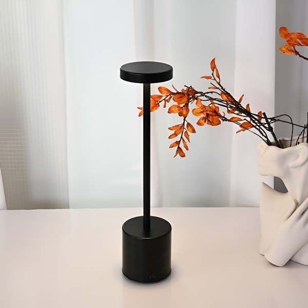 Draadloze Oplaadbare Retro Tafellamp – LED Touch Dimbare Verlichting voor Huis & Terras