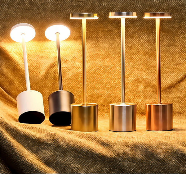 Draadloze LED Tafellamp met Instelbare Helderheid – Moderne Binnen- en Buitenverlichting