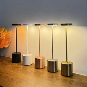 Draadloze LED Tafellamp met Instelbare Helderheid – Moderne Binnen- en Buitenverlichting