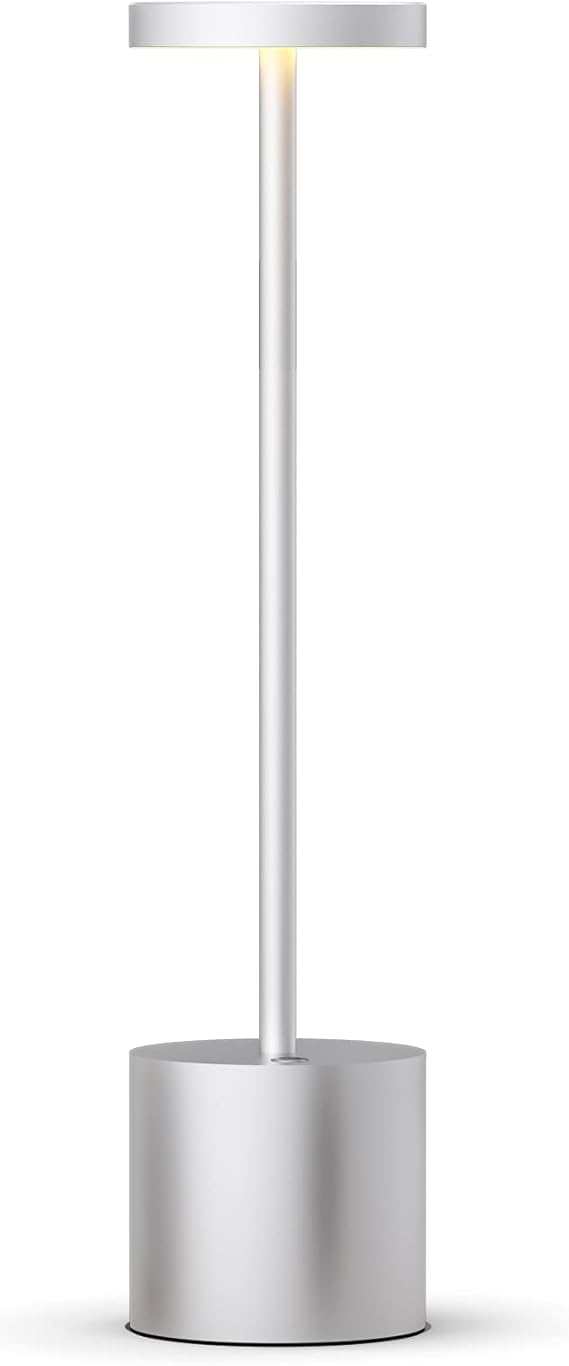 Draadloze LED Tafellamp met Instelbare Helderheid – Moderne Binnen- en Buitenverlichting