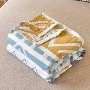 Drie-Laags Japanse Gewassen Katoenen Quilt – Lichtgewicht, Ademend & Stijlvolle Bedsprei
