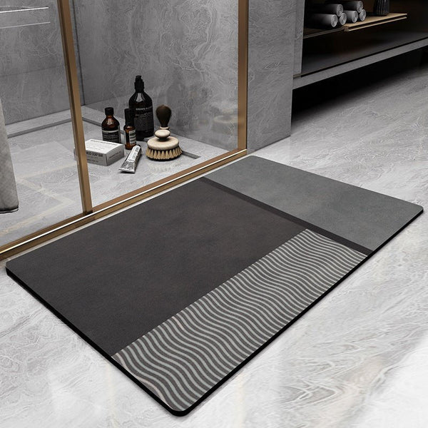 DryWave Sneldrogende Badmat | Antislip & Pluche Comfort voor Badkamers
