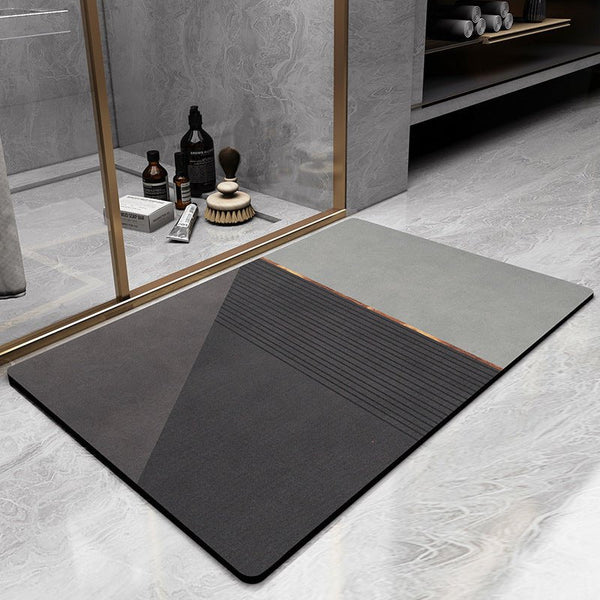 DryWave Sneldrogende Badmat | Antislip & Pluche Comfort voor Badkamers