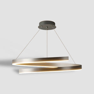 Nordic Spiraal Kroonluchter – Moderne LED Hanglamp met Dimbare Verlichting