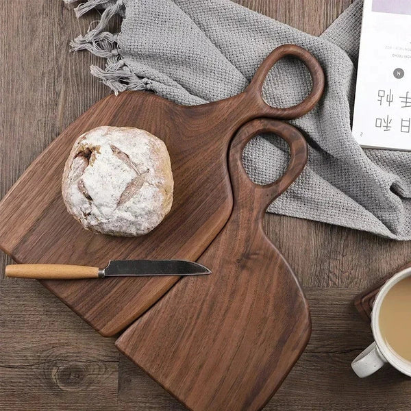 Elegante 2-Pack Walnoot Houten Snijplanken voor Keuken & Serveren