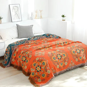 Boho Jacquard Plaid  Veelzijdig Katoenen Sofa en Beddeken voor Gezellige Interieurs