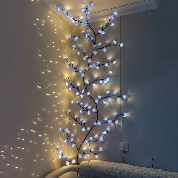 Elegante Hangende Bloemen Wandlamp  Decoratieve LED Verlichting voor Slaapkamer & Woonkamer