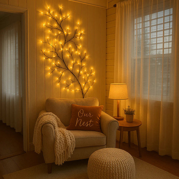 Elegante Hangende Bloemen Wandlamp  Decoratieve LED Verlichting voor Slaapkamer & Woonkamer