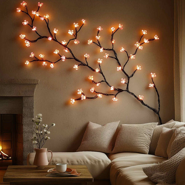 Elegante Hangende Bloemen Wandlamp  Decoratieve LED Verlichting voor Slaapkamer & Woonkamer
