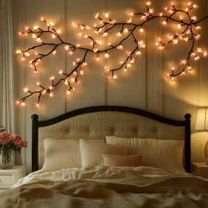 Elegante Hangende Bloemen Wandlamp  Decoratieve LED Verlichting voor Slaapkamer & Woonkamer