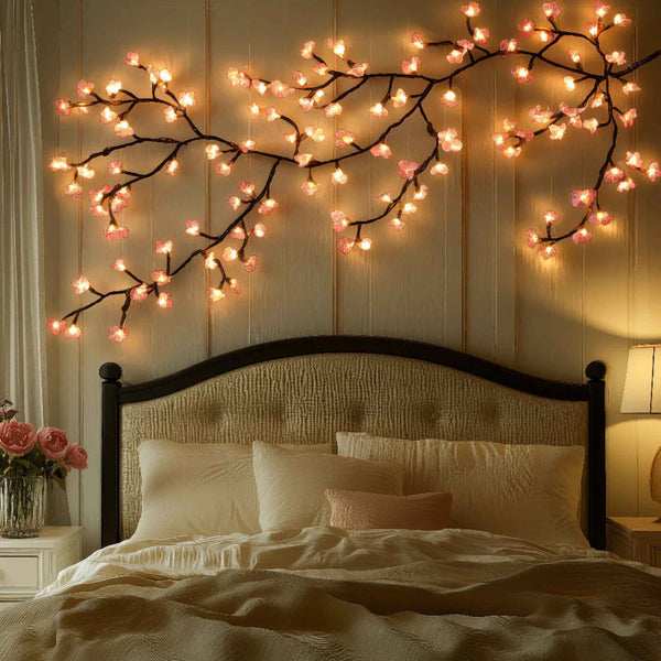 Elegante Hangende Bloemen Wandlamp  Decoratieve LED Verlichting voor Slaapkamer & Woonkamer