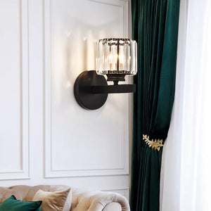 Elegant Kristallen Wandlamp van IJzer  Moderne Wandverlichting voor Woonkamer & Hal