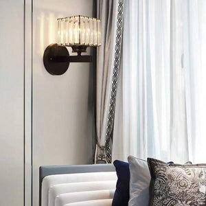Elegant Kristallen Wandlamp van IJzer  Moderne Wandverlichting voor Woonkamer & Hal