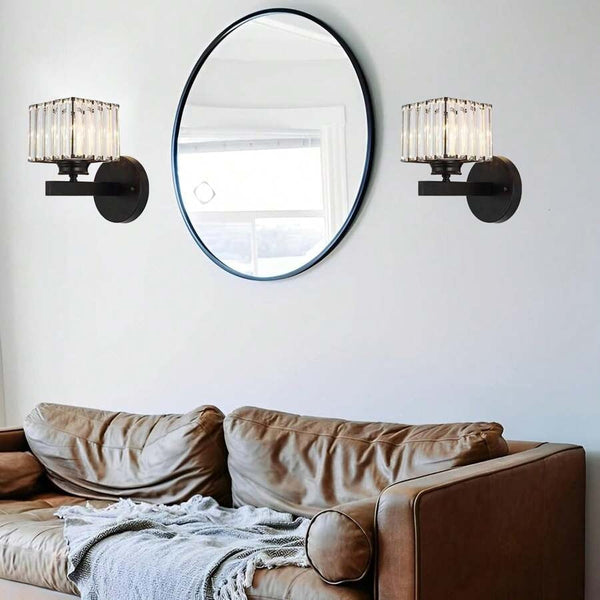 Elegant Kristallen Wandlamp van IJzer  Moderne Wandverlichting voor Woonkamer & Hal