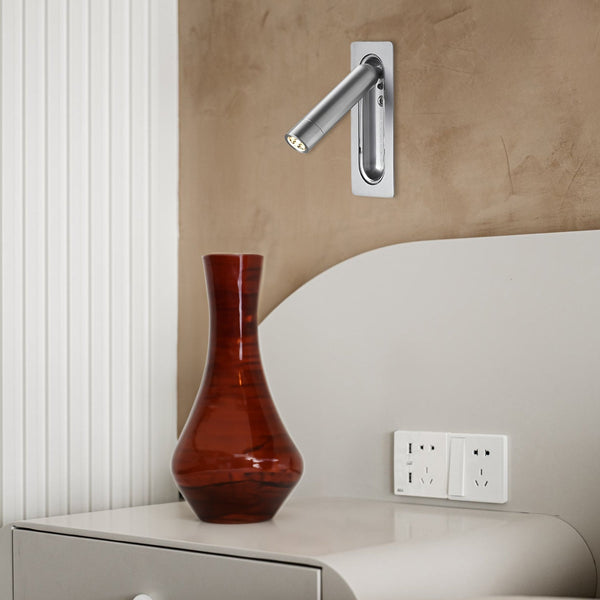 Elegante Verstelbare LED Wandlamp  Moderne Binnenverlichting voor Slaapkamer, Hal & Woonkamer