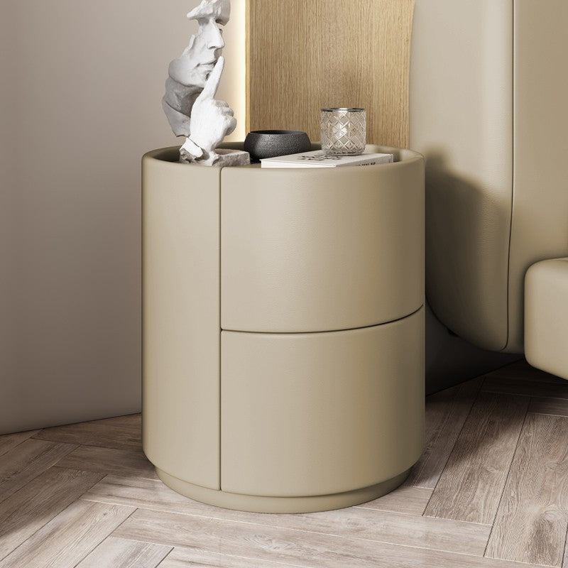 Elegant Nachtkastje Hout met 2 Lades – Nordic Slaapkamerdecoratie