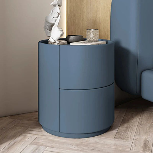 Elegant Nachtkastje Hout met 2 Lades – Nordic Slaapkamerdecoratie