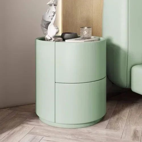 Elegant Nachtkastje Hout met 2 Lades – Nordic Slaapkamerdecoratie