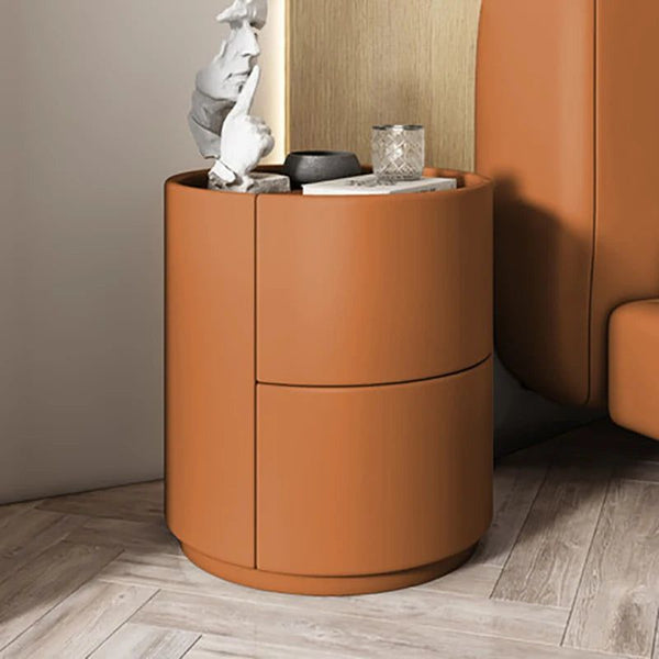 Elegant Nachtkastje Hout met 2 Lades – Nordic Slaapkamerdecoratie